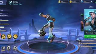 New Skin Chou - Furious Tiger Mobile Legends