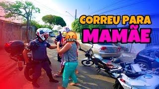 O BRABÃO DA CG, FUGIU DA ROCAM PRO COLO DA MAMÃE!