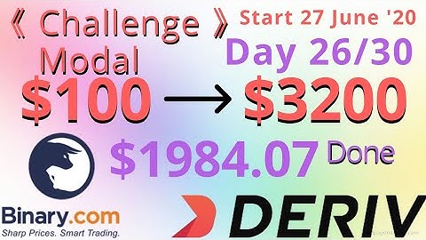 $100 to $3200 Challenge | $1984.07 Done | start 27 june 