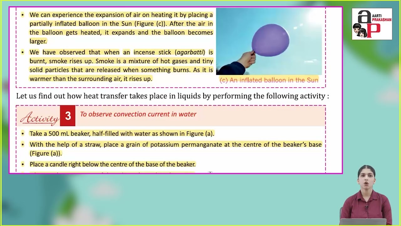 Ch 7 | Aarti Prakashan | Science | Class 7 | Heat Transfer In Nature | For children