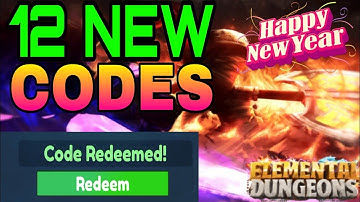 ❄️ ALL NEW☃️ ROBLOX ELEMENTAL DUNGEONS CODES 2024 | ELEMENTAL DUNGEONS CODE