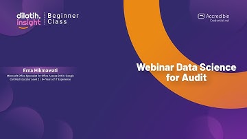 Webinar Data Science for Audit - dilatih.co
