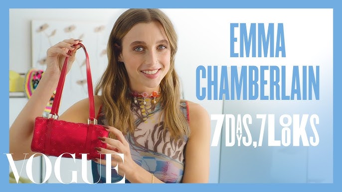 emma chamberlain louis vuitton bag