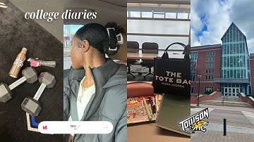 grwm for the first day of classes + vlog ₊˚⊹ college diaries: spring semester loading..