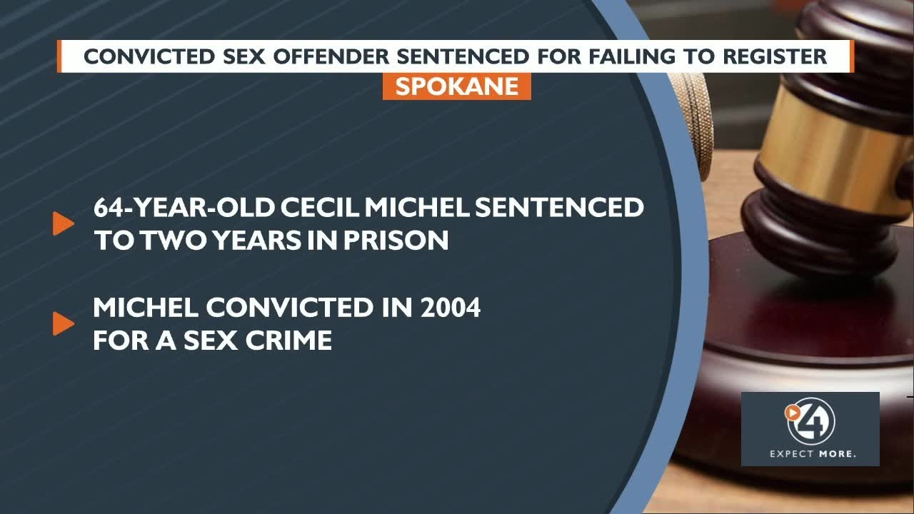 Convicted sex offender sentenced for failing to register - YouTube