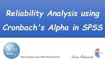 Reliability Analysis using Cronbach