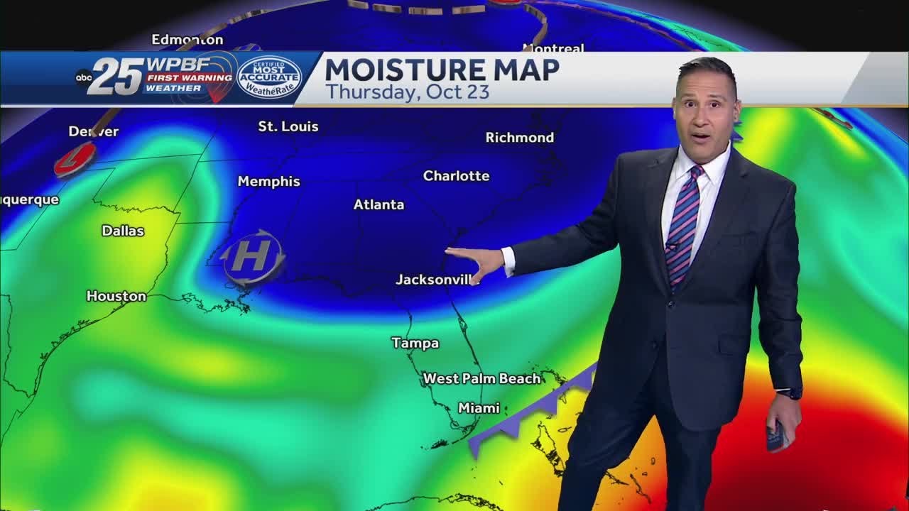 Another cold front on the way to South Florida - YouTube