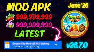 Dragon City MOD APK v26.7.0  Unlimited Gems & Gold | All Dragons Unlocked 😱 | Android & iOS✅