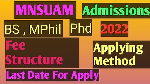 Muhammad Nawaz Sharif University of Agriculture Multan Admission 2022 |MNSUAM Admission 2022 |MNSUAM