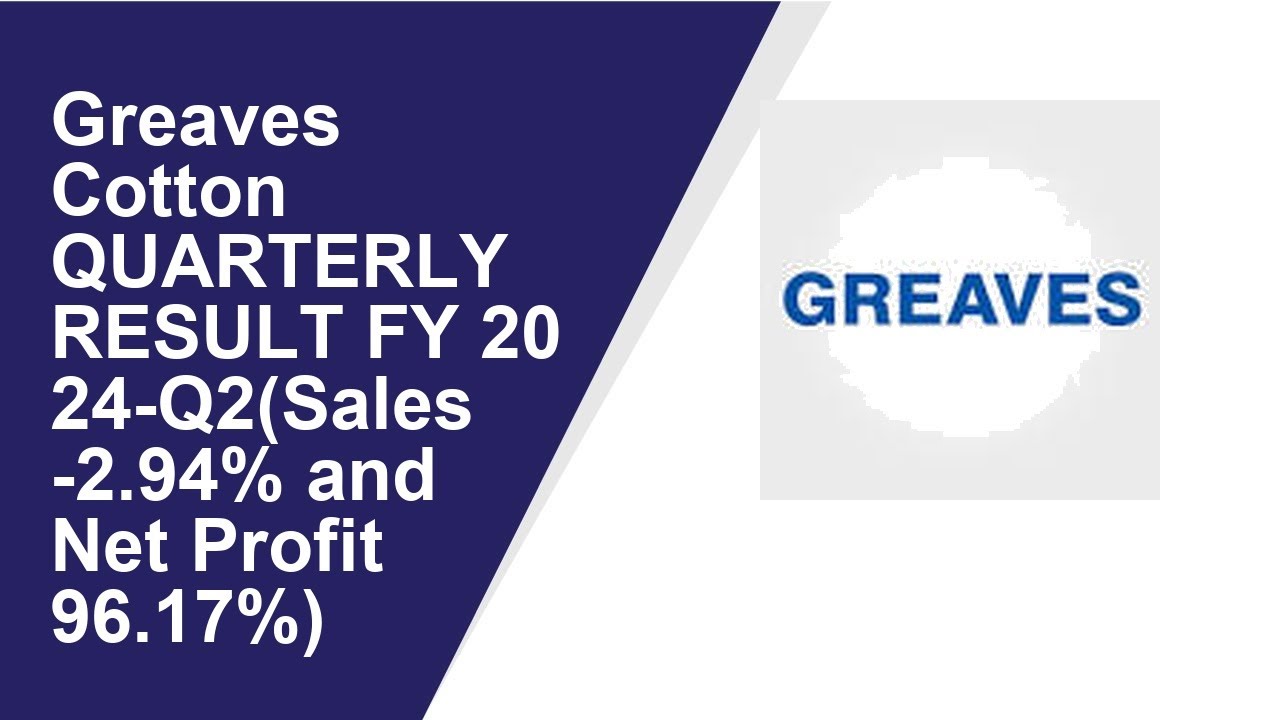 Greaves Cotton Consolidated Quarterly Result | Q2 Result 2024 | Greaves Cotton latest news