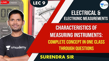 Characteristics of Measuring Instruments | L - 9 | Complete Concept in One Class Through Questions