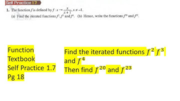 Function self-practice 1.7 Q1 composite function latih diri 1.7 matematik tambahan tingkatan 4