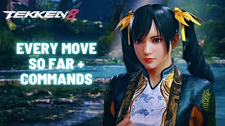 TEKKEN 8 LING XIAOYU - EVERY MOVE SO FAR + COMMANDS (CNT)