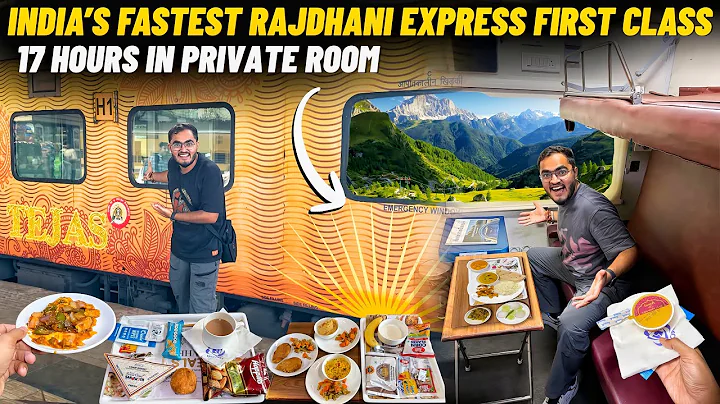 INSIDE FIRST CLASS of India’s Fastest Rajdhani Express | Unique Food Experience with Luxury Travel😍