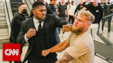 Chaos Erupts As Anthony Joshua Just PUNCHED Jake Paul Outside Miami Airport!
