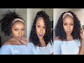 If Throw On & Go Was A Wig | 🙌🏿 🙏🏾 Affordable Curly Headband Wig | Eayon Hair