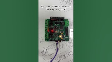My New STM32 Board: Relay ON/OFF in Action! ⚡ #Electronics #stm32