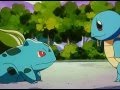 Pokemon Squirtle says goodbye to Bulbasaur