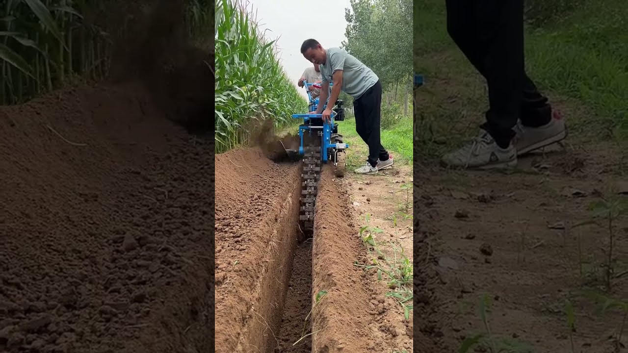Diesel Walk Behind Trencher Trending Automobile Farming Machine Shorts Agriculture Trector