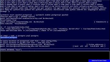 How To install LAPP Stack (Apache 2.4 PostgreSQL 10.5 PHP 7.2) on Ubuntu 18.04  LTS