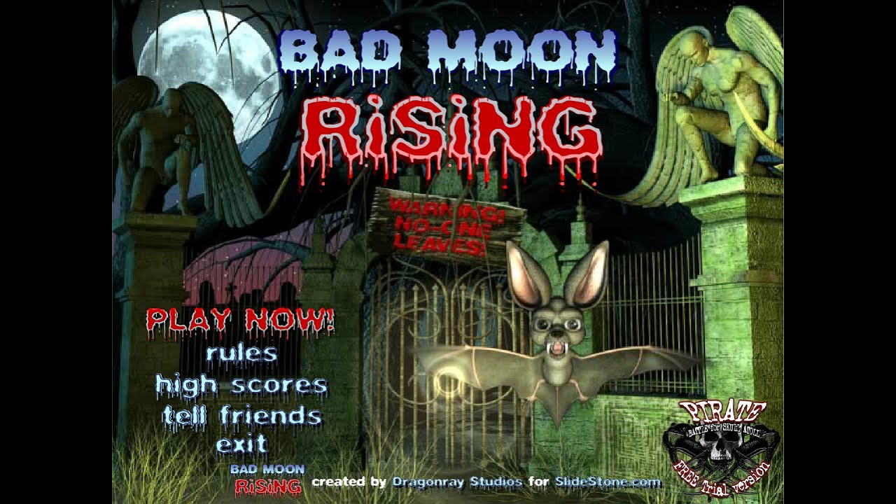 Bad Moon Rising Flash Game - YouTube