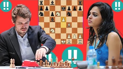 Hero Magnus Carlsen vs Tania Sachdev Chess game 34