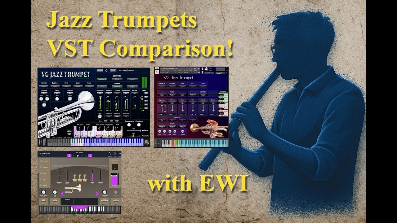 VG Jazz Trumpet VI vs Kontakt library vs SWAM – Sound Comparison with Robkoo R1 Wind Controller