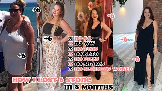 HOW I LOST 6 STONE | 84 LBS | 38 KG | IN 8 MONTHS | MY WEIGHT LOSS JOURNEY |