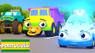 10 carros dirigindo | Garagem de Gecko | Carros infantis | Vídeos educativos