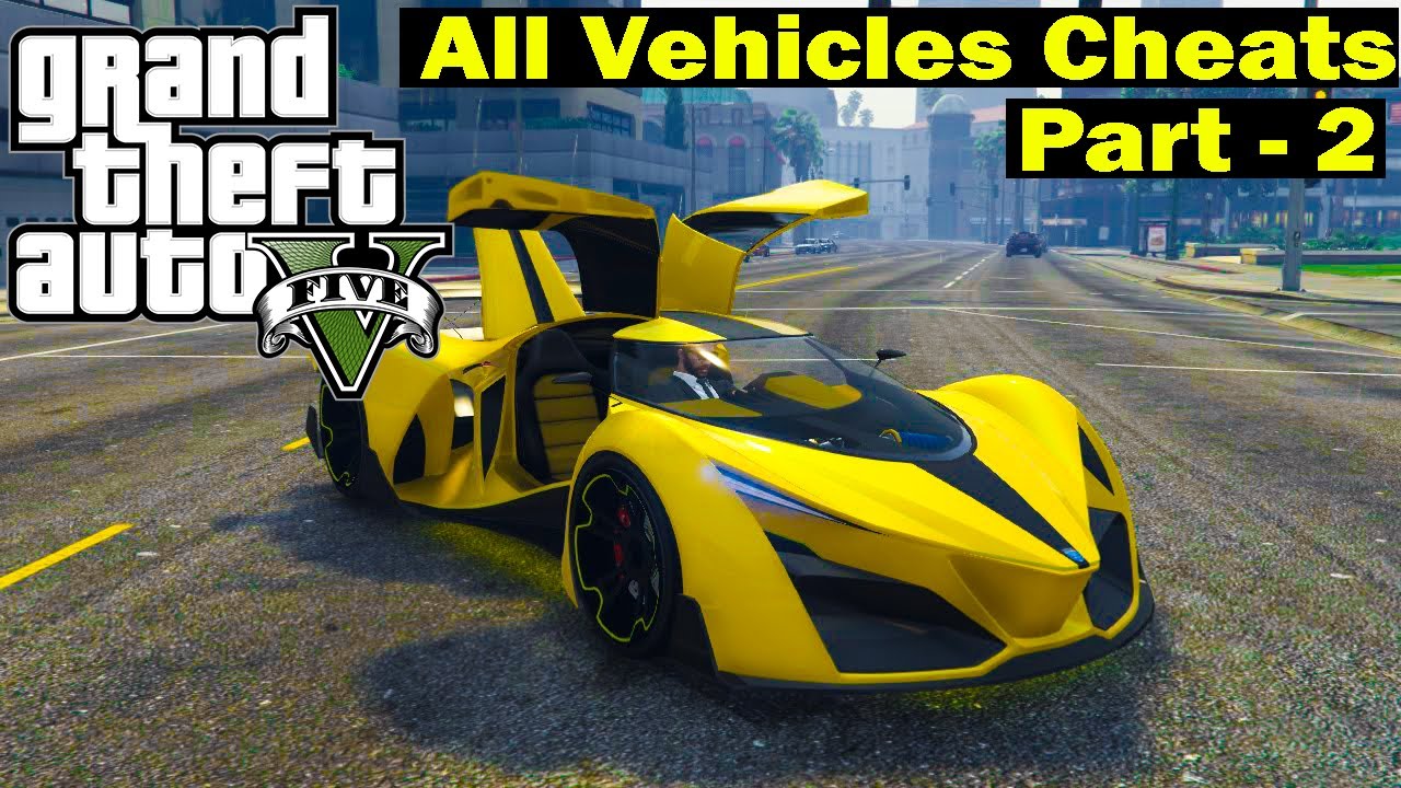 cheat codes for gta 5 for pc