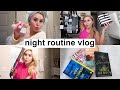NIGHT ROUTINE VLOG: huge lululemon try-on haul, hair &amp; skincare routine, cook w me, &amp; lots of hauls!
