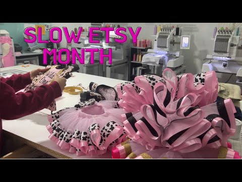 Slow Etsy Month | Working On orders and Hoodies