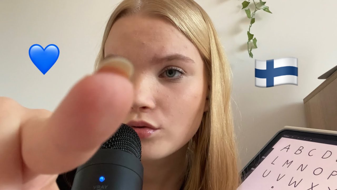 ASMR teaching you Finnish 🇫🇮💙🤍