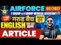 Airforce English Demo 01 | Article Class For Airforce Exam 2026 | Airforce English Syllabus 2026