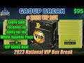2023 national vip gold box  150 packs full case break