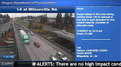 ODOT traffic cams Wednesday evening before Thanksgiving