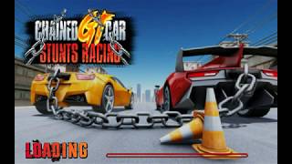 Double Impossible chained car stunts race :  mega ramp gt racing Android game play screenshot 1