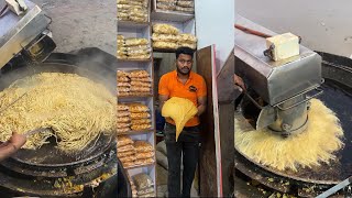 Bulk Bhujiya Sev making with Automatic Machine 😍😍 Crispy Sev Namkeen in Mini Factory 🤩🤩