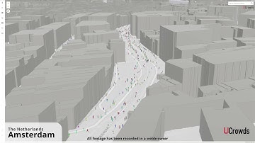 Crowd simulation integrated into 3D geospatial environments powered by ArcGIS online