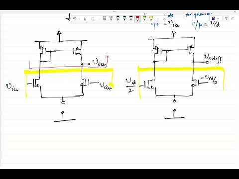 Thumbnail for Lecture 37: Analysis of diffamp by splitting inputs into differential and common mode