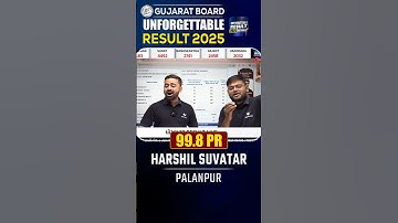 Std 10 Vidyakul Topper HARSHIL SUVATAR - 99.8 PR  #vidyakul #topper #gseb #result #shorts