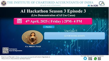 AI Hackathon S3 Ep-3: UC 5 – AI-Driven Approach for Bank Audit Process – CA. Preity Nagi