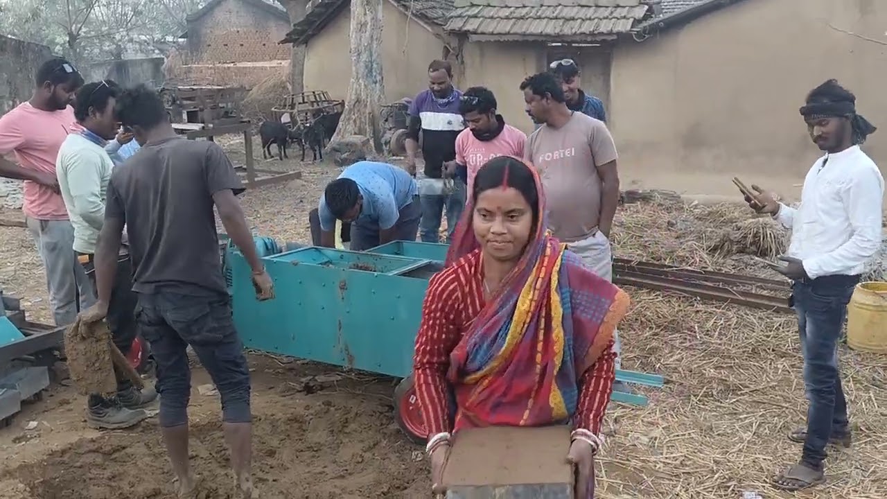  मिट्टी की ईंट बनाने वाली मशीन का परीक्षण देखें Clay brick making machine