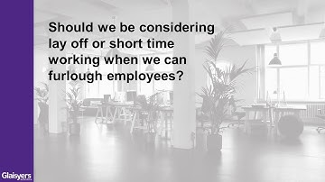 Redundancy vs Furlough during the Coronavirus Pandemic