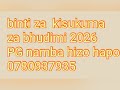 BINTI ZA BHUDIMI ZA KISUKUMA 2026 0780937935 