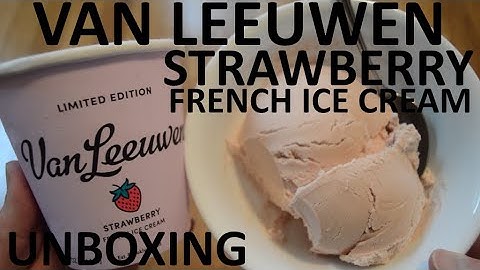 Unboxing Van Leeuwen Strawberry Limited Edition French Ice Cream