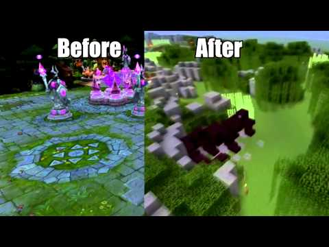 Summoner&rsquo;s Rift visual update before/after comparison [parody]