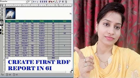 create a basic report using oracle report builder 6i ? | Oracle apps