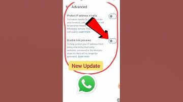 Disable link previews Whatsapp