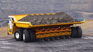 10 Extreme Dangerous Dump Trucks Unloading Powerful Heavy Equipment Transportation Oversize Load